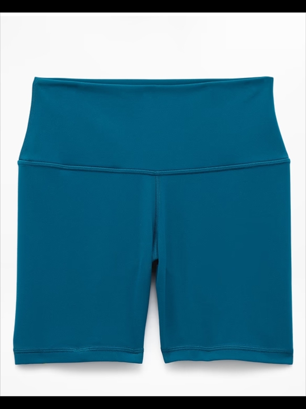 Athleta Transcend 7" Teal High-Rise Bike Shorts Inside Pocket Size 2X NWT